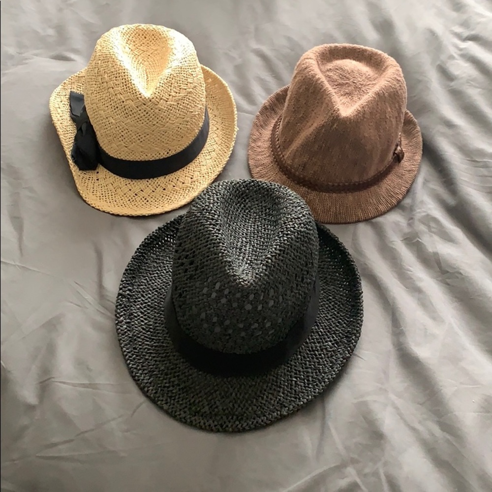 Set of 3 New Fedora Hats